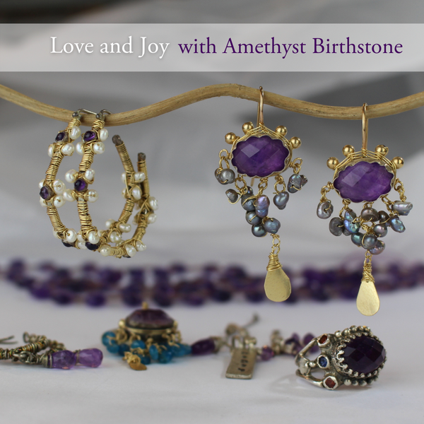 Love & Joy with Amethyst Birthstone