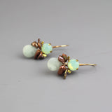 Blue Swarovksi Crystal Bee Earrings
