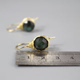 Labradorite Wire Wrapped Earrings