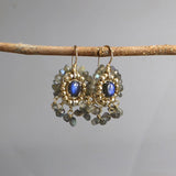Labradorite Statement Earrings, Labradorite Cherkes Earrings, Bridal Earrings, Wedding Jewelry, Gemstone Earrings, Bridal Earrings, Gifts