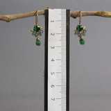 Petite Gemstone Earrings, Ting Earrings, Green Earrings, Multi Stone Earrings, Boho Earrings, Labradorite Earrings, Aventurine Earrings
