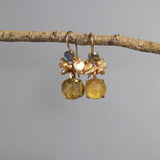 Citrine Dangle Earrings, Multi Stone Earrings, Labradorite Earrings, Birthstone Earrings, Spring Earrings, Unique Gemstone Earrings, Gifts