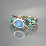Silver Labradorite Turquoise Caterina Ring
