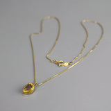 Raw Brown Diamond 24K Gold Necklace