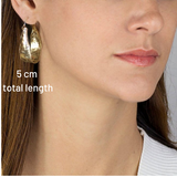 Gold Filled Chunky Hoop Earrings