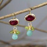 9K Gold Cubic Zirconia Eye Earrings