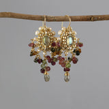 Maharaja Pearl Labradorite Earrings