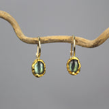 Solid Gold Labradorite Earrings