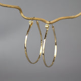Extra Large Hammered Hoop Earrings