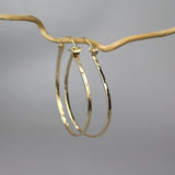 Extra Large Hammered Hoop Earrings