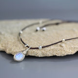 Adjustable Moonstone Choker Necklace