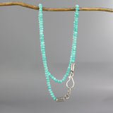 Beaded Amazonite Clasp Necklace