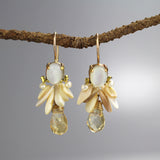 Pearl Citrine Angel Earrings