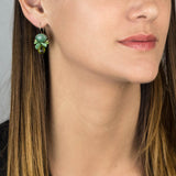 Aventurine Green Big Bee Earrings