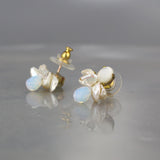 Mother of Pearl Bee Stud Earrings