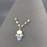 Pearl Beaded Big Bee Necklace