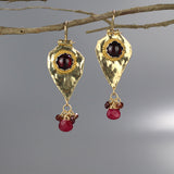 Garnet Big Protection Earrings