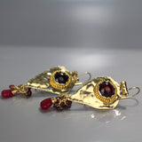 Garnet Big Protection Earrings