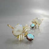 Moonstone Butterfly Earrings
