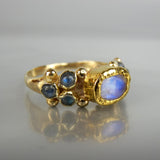 Solid Gold Moonstone Caterina Ring