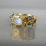 Solid Gold Moonstone Caterina Ring