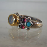 Rainbow  Moonstone Caterina Ring