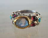 Rainbow  Moonstone Caterina Ring