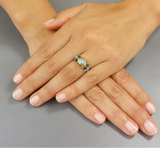 Silver Labradorite Caterina Ring