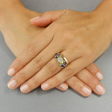 24K Gold Moonstone Caterina Ring