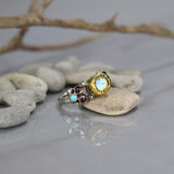 Rainbow  Moonstone Caterina Ring