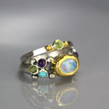 Caterina Ring and Peridot Ring Set