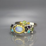Caterina Ring and Peridot Ring Set