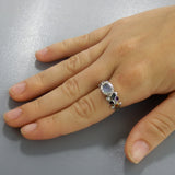 Silver Moonstone Caterina Ring