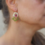 Blue Cubic Zirconia Cherkes Earrings