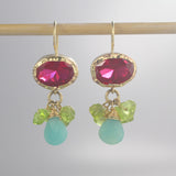 9K Gold Cubic Zirconia Eye Earrings