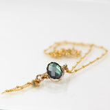 Gold Filled Labradorite Eye Necklace