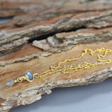 Labradorite Gold Filled Eye Necklace