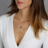 Gold Filled Labradorite Eye Necklace