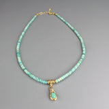 Turquoise Amazonite Eye Necklace