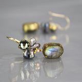 Swarovski Labradorite Flamenco Earrings