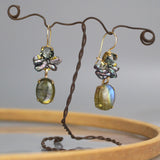 Swarovski Labradorite Flamenco Earrings
