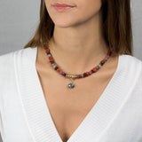 Labradorite Carnelain Eye Necklace