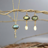 Gemstone Eye Jewelry Set
