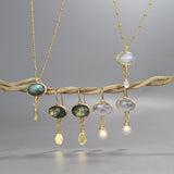 Gemstone Eye Jewelry Set