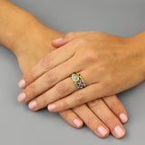 Aquamarine Ruby Caterina Ring