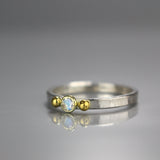 Moonstone Gold and Silver Ring