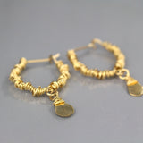 Wire Wrapped Hoop Earrings