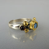 Moonstone Garnet Helena Ring
