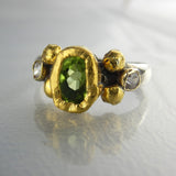 Cubic Zirconia Peridot Helena Ring