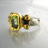 Cubic Zirconia Peridot Helena Ring